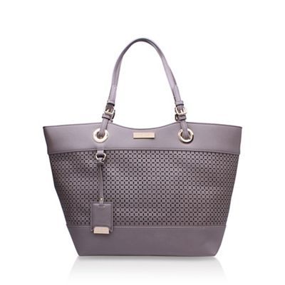 Brown 'Lucinda' cut out shopper handbag with shoulder straps